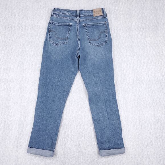 Levi Strauss Signature Boyfriend Jeans Wmns 8/W29 Distressed Slim - Picture 2 of 13